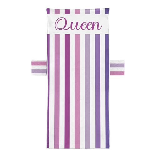 Coprisedia da piscina,Telo per sedia da spiaggia, copripoltrona classica a righe, Asciugamani morbidi ad asciugatura rapida per lettino da cortile, fodera in microfibra a righe per poltrona, mobili da
