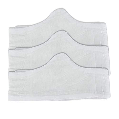 Moisture Wicking 3-Pack Bamboo Cotton White Bra Liner (Medium)