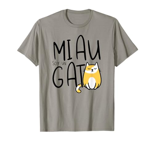 Miau soy un gato. Divertida camiseta de gatos. Niñas y niños Camiseta