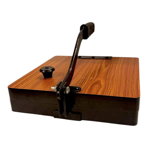 Image of Achleshwar Wooden Square Papad Puri Press Maker | Heavy Duty Plywood Board with Iron Handle | Roti Maker for Kitchen | 11 Inch (11Inch)