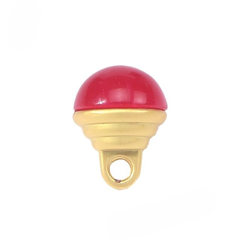 Guziki perłowe, 20 szt., 10 mm, krople wody, małe półokrągłe, gruszka, do rękodzieła z żywicy, guzik trzonkiem(Pink)