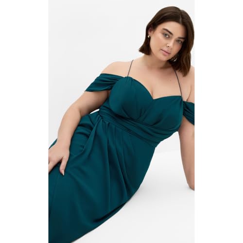 Image of City Chic Women's Plus Size Dress - Entwine Maxi