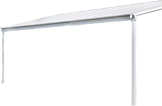 Home Deluxe - Terrassenüberdachung Solis - Weiß, B/T/H: 312/320 x 300/303 x 278/226 cm - inkl. Hohlkammerplatten, Montagematererial I Carport Pavillion Pergola