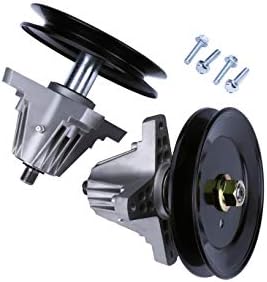 Replacement Lawn Mower Spindle Assembly with Pulley Set of 2 - Compatible with Cub Cadet, Troy-Bilt, MTD 42 Inch Deck - Replaces 918-04822B, 618-04822, 618-04822A, 618-04822B, 918-04889, 91804889A