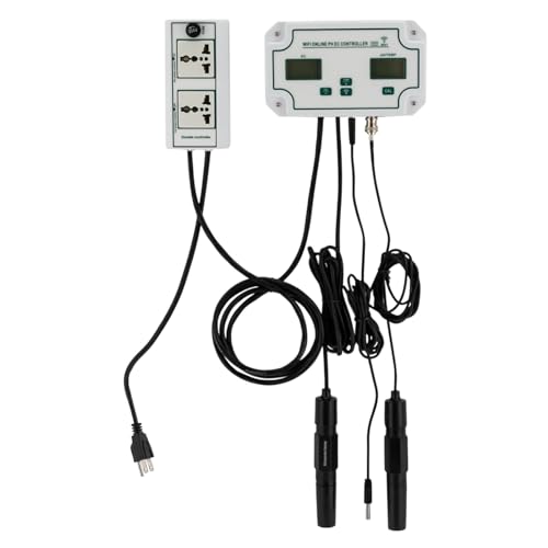 110V Guardian Monitor pH/Temp/EC, Wall-Mounted Water Quality Monitor, Guardian Monitor 6.3 * 4.17in (White)