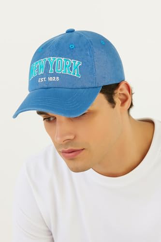Image of Unisex Denim Adjustable Baseball Cap for Men & Women | Stylish Free Size Summer Sports, Gym, Travel & Casual Cap