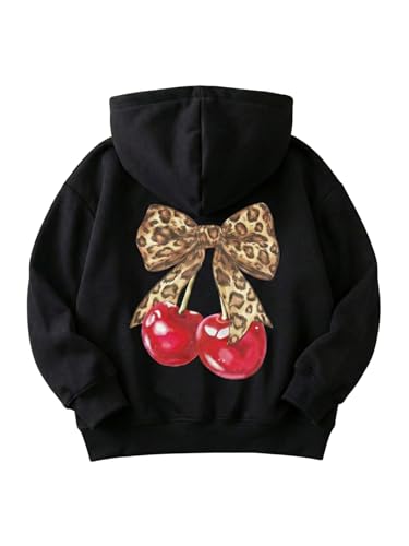 Image of WELAKEN Cotton Hoodie Sweatshirt for Girls Kids & Teens Long Sleeve Pullover with Kangaroo Pocket