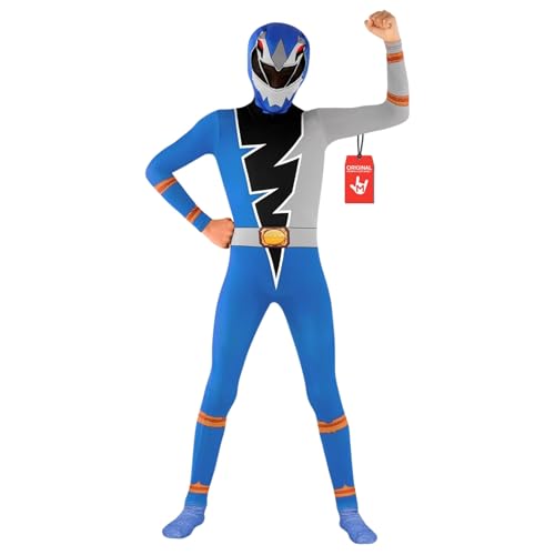 Morphsuits Déguisement Power Rangers Enfant, Costume Halloween Super-héros, Tenue Déguisement...