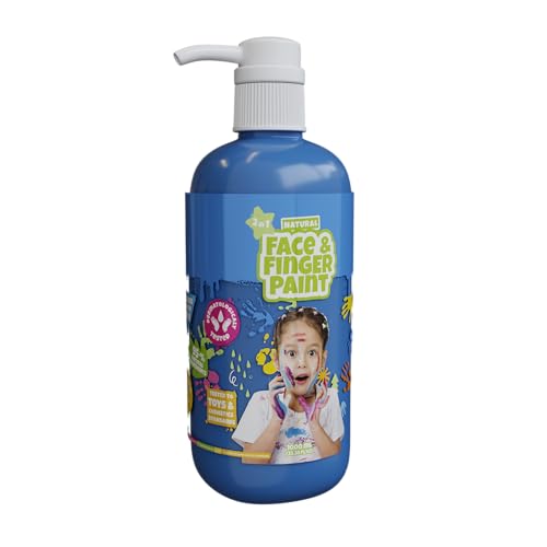 Natural Face & Finger Paint - 1000 ML - Bleu