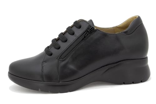 Zapato cordón charol burdeos de mujer con ajuste cómodo PieSanto