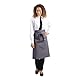 Whites Chefs Clothing B158 Standard Bistroschürze, Grau