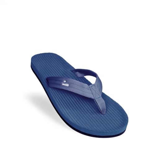 Indosole Men's Easy Living Eco-Friendly Recycled Tire Soles and Nylon Straps Flip Flop Sandals