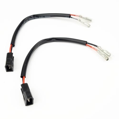 Image of Aharon Motorcycle 12V Cable Wire Extension /Adapter for LED Turn Signal Lights | Compatible with Aprilia Motorcycles | Bike Indicator Blinkers | Waterproof Indicator Light Connector Plug