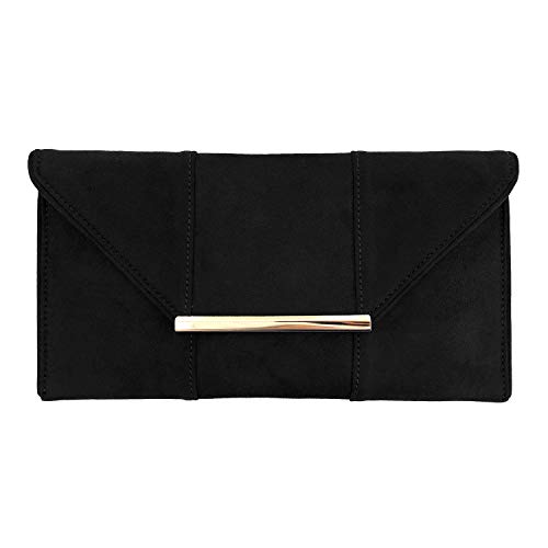 Image of JNB Faux Microsuede Envelope Clutch