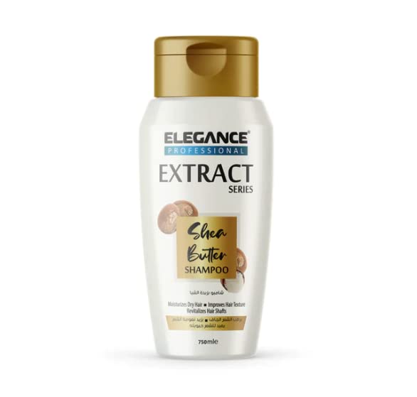 E Elegance Hair Shampoo, Extract Series,750 ml (Shea Butter)