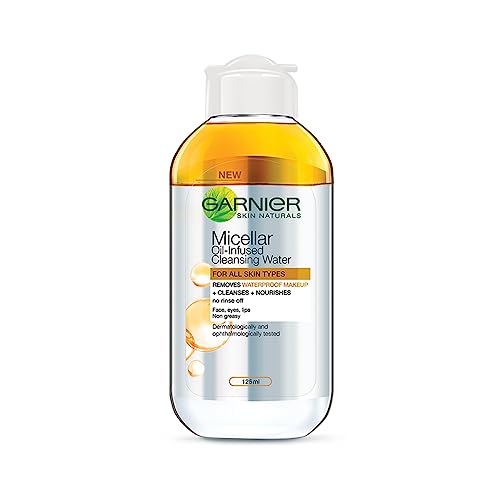 Image of Maybelline New York Super Stay Matte Ink Liquid Lipstick, Ambitious and Garnier Micellar Cleansing Bi Phase Water, 125ml