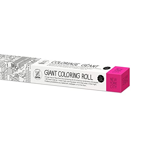 Omy Coloring Xxl Poster Roll New York City, 70 X 41 Inches, Oversized Coloring Map Poster For Whole Family Creative Fun And Play #TOP1