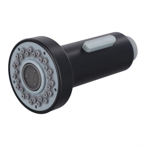 Boquilla de repuesto para grifo de fregadero de cocina con doble función de pulverización para uso (negro mate)