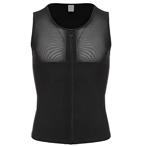 Gilet moulant à fermeture éclair pour hommes entraînement salle de sport