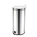 Produktbild 1 Stück. Mülleimer aus Edelstahl, mit Pedal, große Kapazität, 5 l, für Badezimmer in der Küche silberfarben
