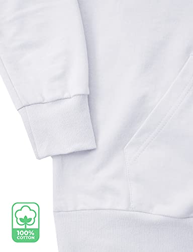 Ohoo Mens Slim Fit Cotton Pullover Hoodies Sweatshirt Lightweight with Kanga Pocket4