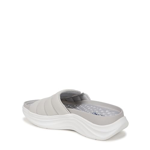 Dr. Scholl's Women's Feel Free Slide Sandal Vapor Grey Fabric 12 M - image 9