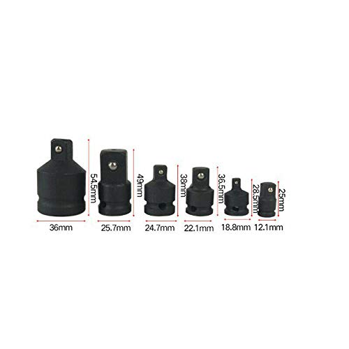 BE-TOOL Schlagadapter Set – 8-teilig, 1/4" Bis 1" Umwandlungen, Aus Chrom-Molybdän-Stahl, Mit Aufbewahrungskoffer