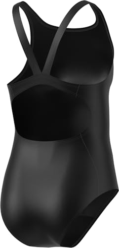 adidas Girl's V-Back Swimsuit Kids, Black, 7-8 Years