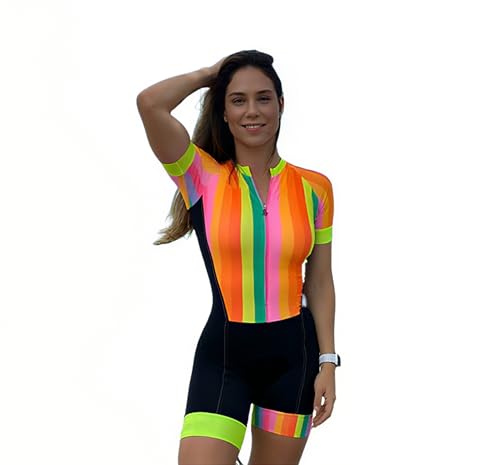 Combinaison cyclisme femme anti frottement séchage rapide à manches courtes