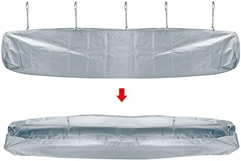 TGUS Patio Awning Cover, Outdoor Waterproo f Patio Replacement Awning Cover, Sun Shelter Protective Dustproo f Storage Bag With String For Yard Patio Backyard (Grey,size:3m)