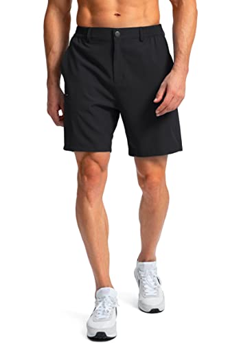 Image of Pinkbomb Men's Golf Shorts with 6 Pockets Stretch Quick Dry Hiking Work Dress Shorts for Men