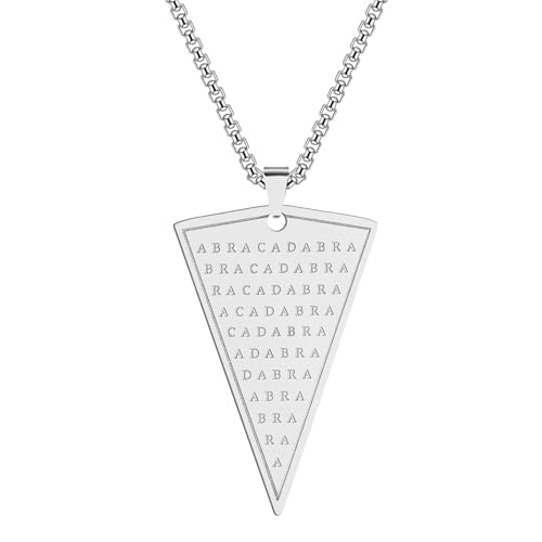 Pendentif Abraxas talisman de magie ésotérique collier amulette homme
