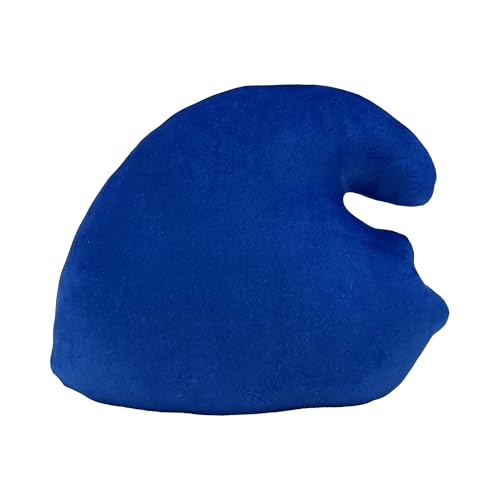 Image of Northwest Smurfs Little Smurf Guy Cloud Pillow 12 inch - Plush Cartoon Stuffed Toy for Kids & Adults, Blue Character Throw Pillow, Bedroom Decor
