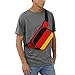 Poezjzw German Flag Travel Waist Bag Suitable For Running, Cycling And Outdoor Adventures, Store Mobile Phones And Credit Cards