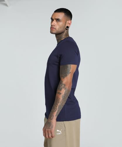 Image of Puma Men Cotton Graphic Print Slim Fit T-Shirt