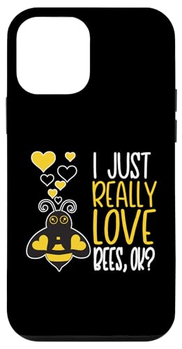 ���킢���I�̗��l I Just Really Love Bees OK �X�}�z�P�[�X iPhone 12 mini �p