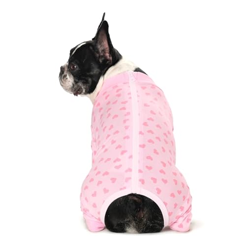 Image of Surgery Recovery Suit for Small Medium Dogs, Long Sleeve Dog Onesie for Surgery Female Dogs Pajamas Abdominal Wound Bandages Surgical Suit Recovery Suit for Shedding Skin Disease