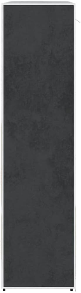 vidaXL Portable Wardrobe Black 59" Clothes Closet Storage Organizer Rack Shelf
