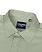 Alimens & Gentle Dress Shirts Men Sage Green Long Sleeve Stretch Wrinkle Free Business Casual Button up Shirt with Pocket