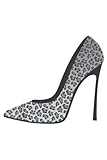  Cool Pointy Leopard Animal Print High Heels Gift: Plain Lined Journal Notebook, 120 Pages, Medium 6 x 9 Inches, Printed Cover