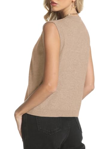 Sweater Vest Women Crewneck Button Down Tank Tops Sleeveless Knit Cardigan Crop Tops 2025 Fashion Outfits2