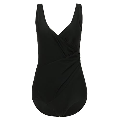 VIVIIHOO Damen Badeanzug Bauchweg Push Up Einteiler V Ausschnitt Bademode sportlich - Strandmode Damen Swimsuit - Figurs...