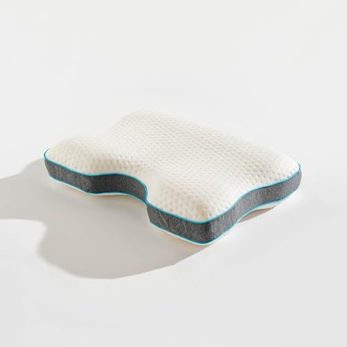 ✔️Sollievo per Dolori Cervicali: Il design ortopedico sostiene la curva cervicale, alleviando tensioni muscolari e fastidi al collo e alle spalle.Dimensioni Ottimali: 55 x 40 cm con doppia altezza di 10 e 12 cm per adattarsi a diverse esigenze di comfort e corporature.