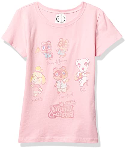 Nintendo Character Textbook Girl's Heather Crew Tee