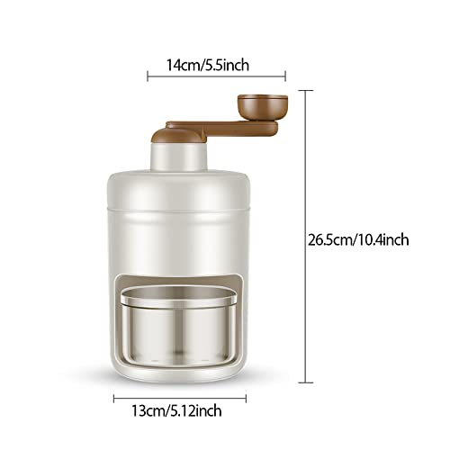 Image of Manual Ice Crusher Rotary Cocktails Slush Machine Ice Cube Crusher with Ice Cube Trays for Bar Kitchen Iced Drinking Accessories