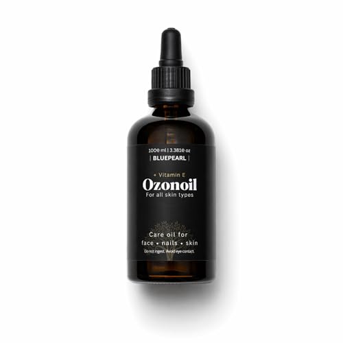 Huile d'ozone 100 ml avec vitamine E - Huile d'olive ozonisée d'Autriche - Remplie à la main et ozonisée pendant 48 h - Huile de soin cosmétique naturelle...