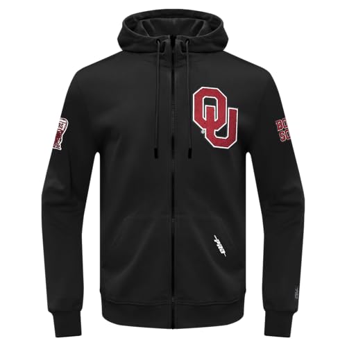 Image of Pro Standard Mens College Classic Chenille Cotton Double Knit Full Zip Hoodie