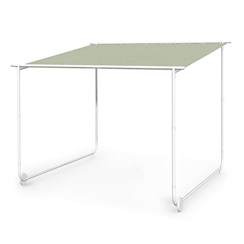 Blumfeldt Gazebo 3m x 3m, Pergola Kit Event Shelter w/ Canopy, Large Portable Garden Gazebo with Wheels for Patio, BBQ, & Hot Tub, Windproof and Waterproof Pergola Roof, Aluminium Steel Frame, UV 50+