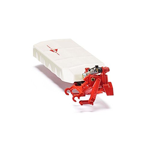 Siku 2456 Kuhn Heckmähwerk 1:32 Metall/Kunststoff Weiß/Rot Kompatibel Standard-Heckkupplung