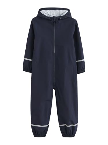 NEXT Combinaison imperméable zippée à Capuche Bleu Marine 3-4 Ans